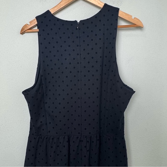 J.‎ Crew Velvet Polka-Dot Ponte Dress Size Large - Picture 8 of 12